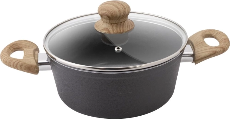 Lamart Natur saucepan with lid 18 cm