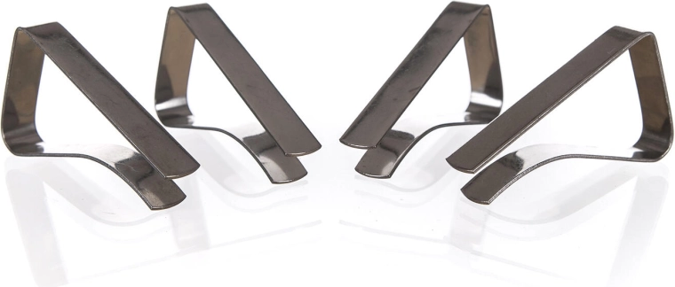 AKCENT Stainless Steel Tablecloth Clips, Set of 4