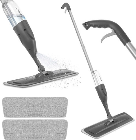 Ruhhy smidzināmais mops 300 ml ar 3 mikrošķiedras uzvalkiem