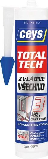 Universāla līme un hermētiķis 290 ml CEYS TOTAL TECH balts