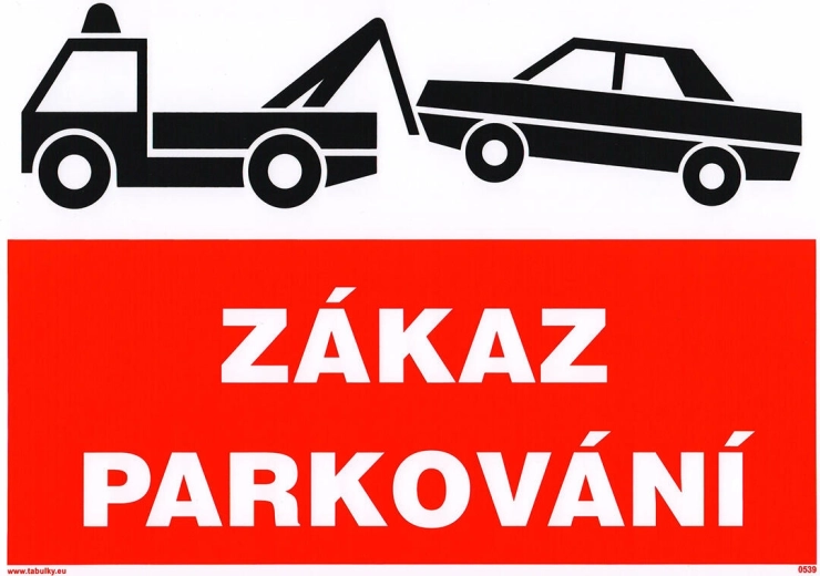 Pašlīmējoša plāksne – stāvēšana aizliegta A4 (210 × 297 mm)