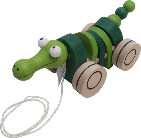 Koka velkamā rotaļlieta Krokodils