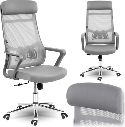 Sofotel Brema Mesh Office Chair, Gray