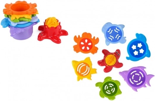 Kausiņu komplekts ūdenim un smiltīm – jūras dzīvnieki, 7 daļas