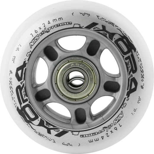 Balto PU skrituļslidu riteņu komplekts 76 × 24 mm ar ABEC 7 gultņiem NILS EXTREME