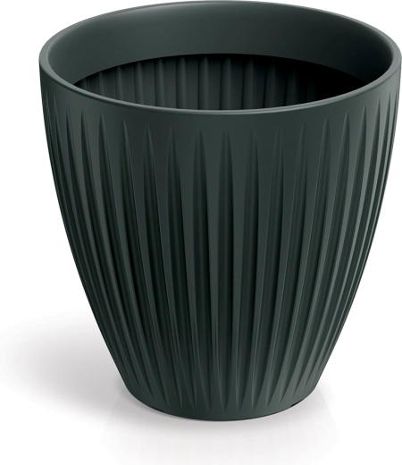 Puķu pods Latia Round Midl 60 cm antracīts