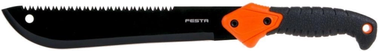 Garden machete with saw 49 cm and non-slip handle