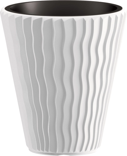 Sandy Planter with Insert 39 cm White