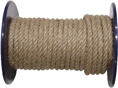 Twisted jute cord 4 mm with polypropylene 100 m