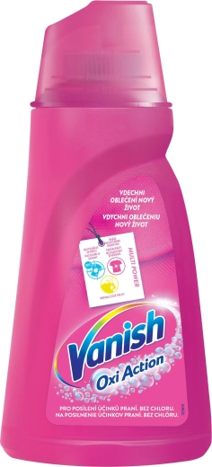Vanish Oxi Action šķidrs traipu tīrītājs krāsainai veļai 1 l