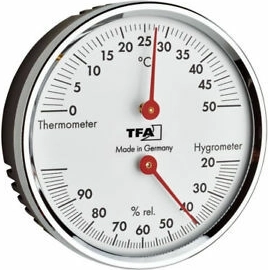 TFA analog thermometer with hygrometer