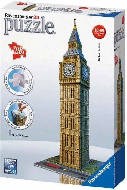 Ravensburger 3D puzle Big Ben Londona 216 detaļas