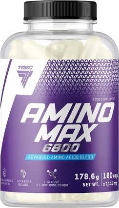 Trec Amino Max 6800 – aminoskābes kapsulās (160 kapsulas)