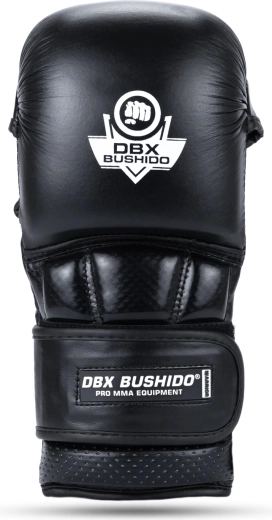 Premium MMA cimdi DBX Bushido Warrior melnā krāsā – melna