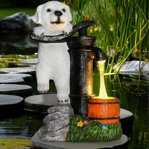 Saules dārza lampa ar sunīti – dekoratīva LED rota