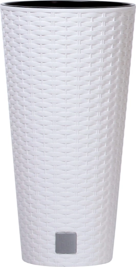 Rato Tubus Planter with Insert 25 cm White