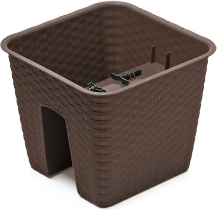 Puķu pods balkonam Ratolla 28 cm – umbra