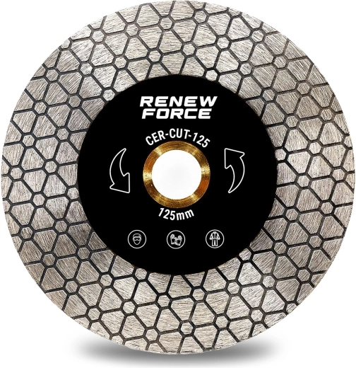 Dimanta disks RENEW FORCE 125 mm flīžu griešanai un slīpēšanai