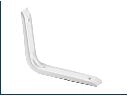 Construction bracket 300 × 250 mm white