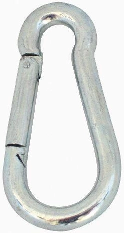 Carabiner 120 × 11 mm galvanized (10 pcs)