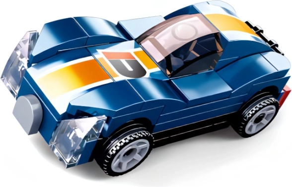 Sluban Uzpūšamais Zilais Sporta Auto