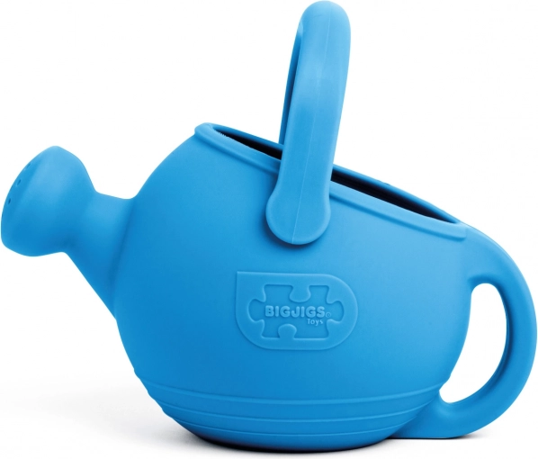 Silikona bērnu lejkanna Ocean, zila – BIGJIGS Toys