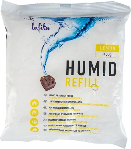 Mitruma absorbētāja uzpilde LAFITA 450 g citrons
