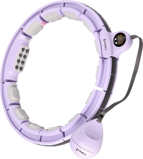 Masāžas hula-hoop ar atsvaru, magnētiem un skaitītāju – violets