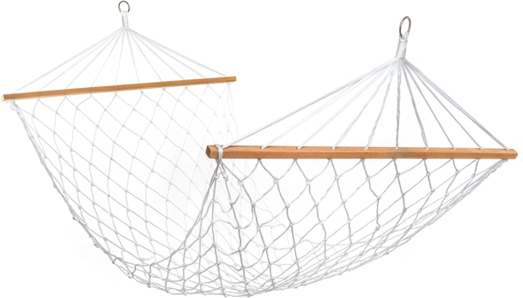Piekarams tīklveida guļamtīkls ar koka šķērslatām 80 × 200 cm