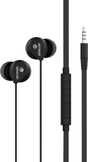 Sencor Black In-Ear Headphones with Microphone