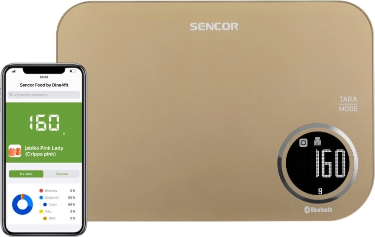Sencor Smart Kitchen Scale with Bluetooth
