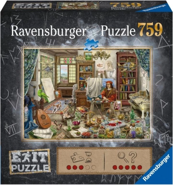 Puzle Ravensburger Exit: Mākslinieka darbnīca 759 gabali