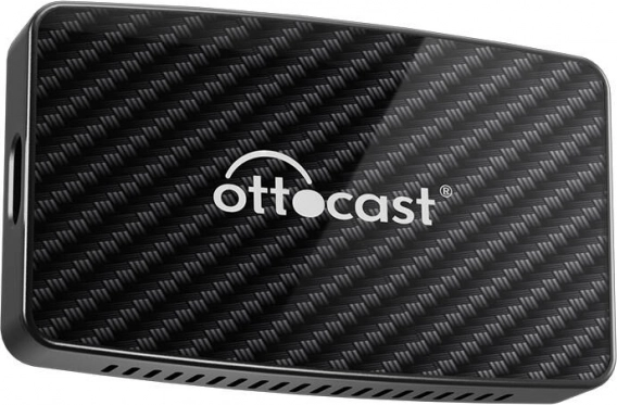 Ottocast 4 vienā bezvadu adapteris CarPlay/Android Auto (melns)