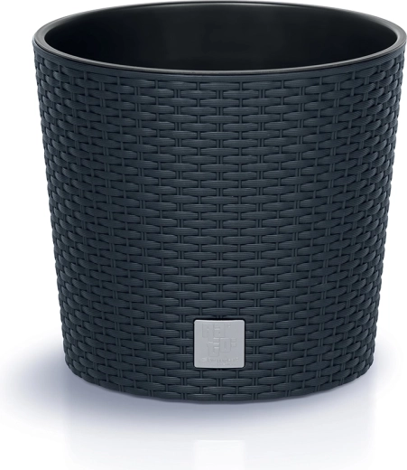 Rato Round Planter with Insert 25 cm anthracite