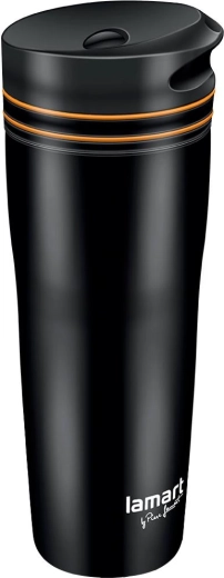 Lamart thermal mug 360 ml black/orange