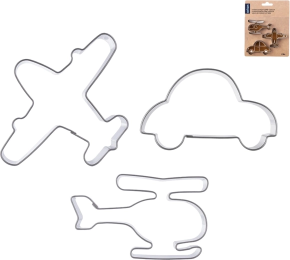 Stainless steel cutters – land & air, set of 3 pcs