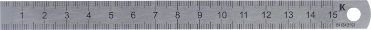 Steel ruler 500 mm INOX Kmitex – thin design