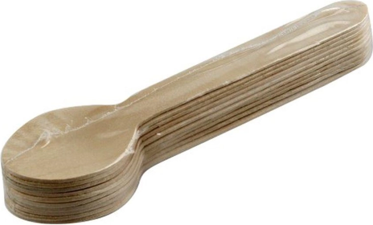 Wooden disposable spoons 160 mm (10 pcs)