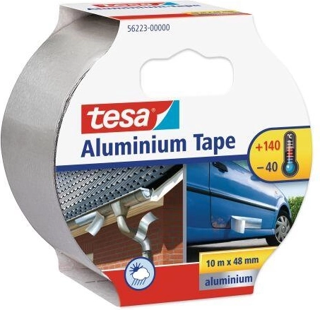 Tesa alumīnija līmlente 50 mm × 10 m, sudraba