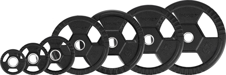 Olimpiskais disks HMS 2,5 kg ar tri-grip rokturiem