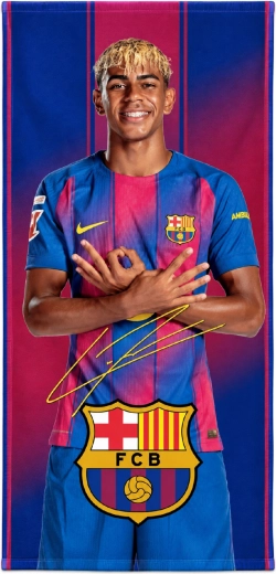 Ātri žūstošs dvielis FC Barcelona Lamine Yamal 70 × 140 cm