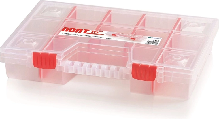NORT plastic organizer with 14 compartments