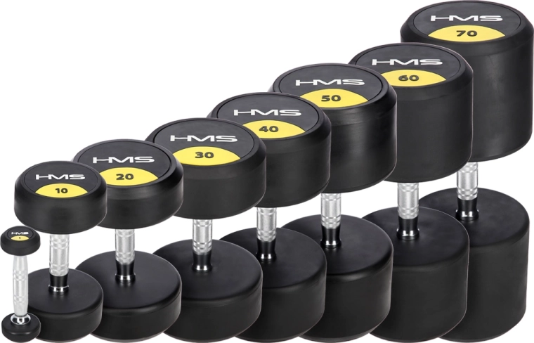 Rubber-Coated Dumbbell 1 kg HMS HG Pro
