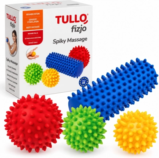 Tullo masāžas komplekts ar izciļņiem, 4 daļas