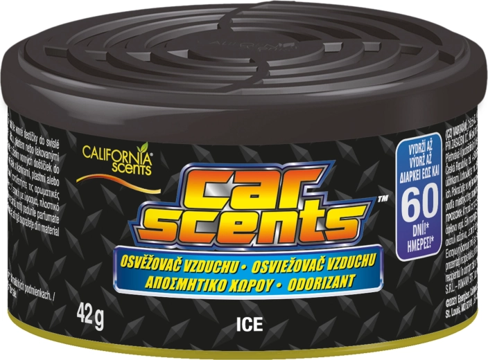 California Scents Ice – auto aromatizētājs kārbā