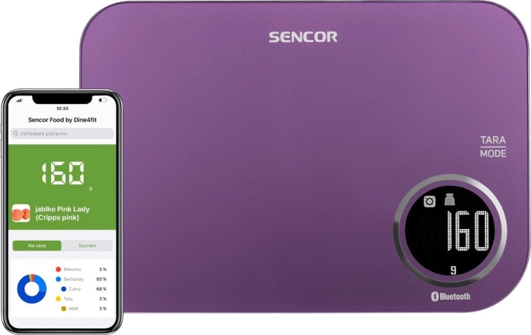 Sencor Smart Kitchen Scale with Bluetooth