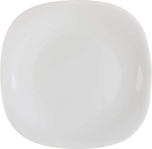 Sekls šķīvis Parma 27 × 27 cm – balts, stikla