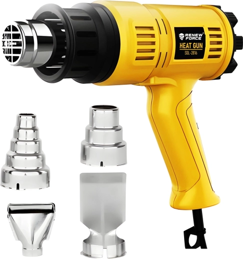 Renew Force 1800 W Electric Hot Air Gun with LCD Display and 4 Nozzles
