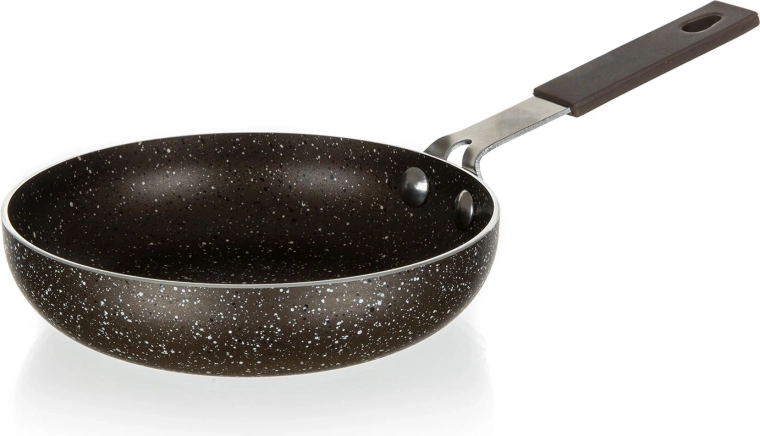 Mini Frying Pan with Nonstick Surface Granite Brown 14 cm