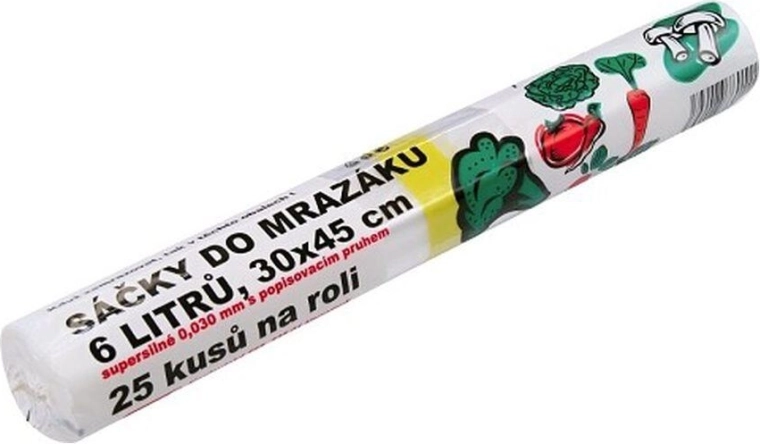Saldēšanas maisiņi ar marķēšanas joslu 6 l, īpaši izturīgi (25 gab.)